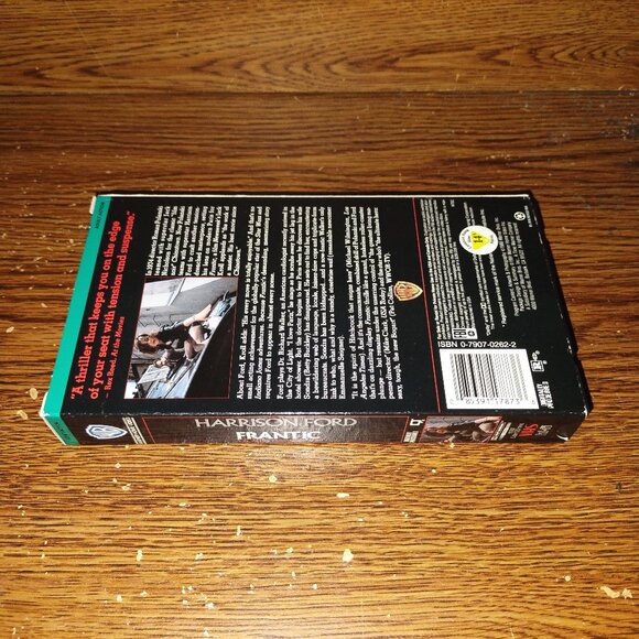 Frantic (VHS, 1991, Warner Bros, Studios) Harrison Ford - Picture 5 of 6